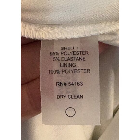 Tommy Hilfiger Womens Floral Sleeveless Sheath Scuba Dress Size 12 White Blue - Picture 4 of 6